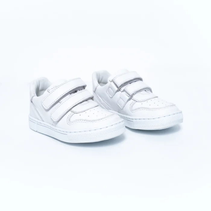 Baskets en cuir Blanc